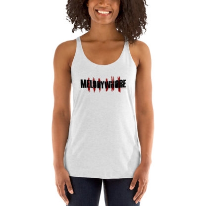 melodywhore 2021 Logo (black print) Women's Racerback Tank